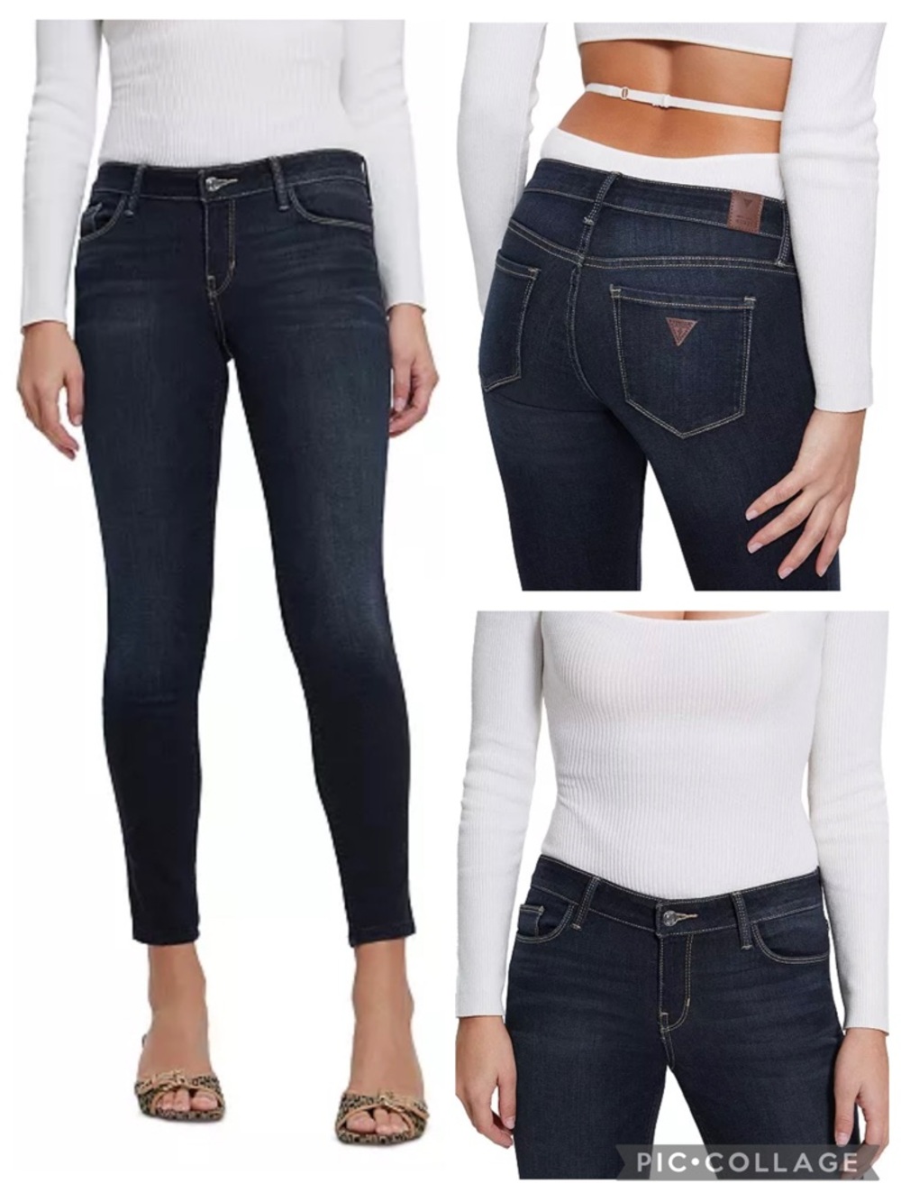 Guess Power Skinny Dark Wash Jeans NWT Size 29 Regular